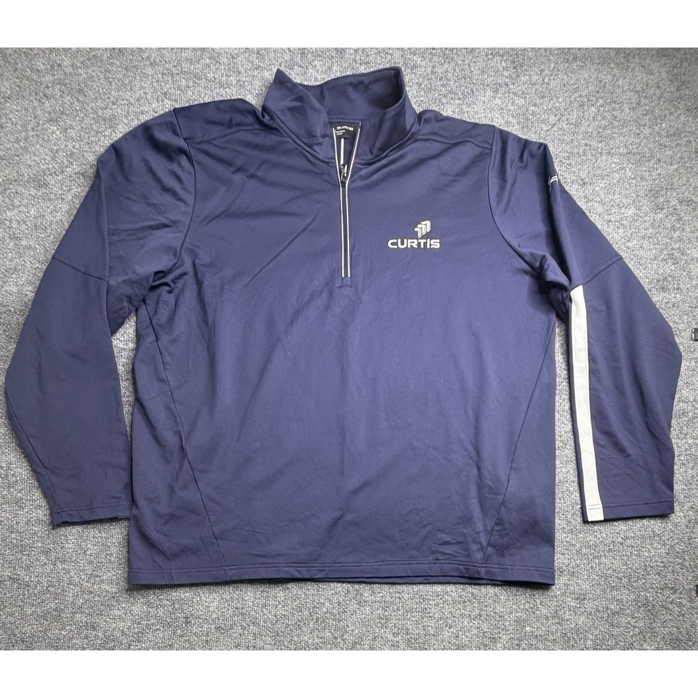 Under Armour Men's Blue 1/4 Zip Pullover 3XL Embroidered Curtis & Logo